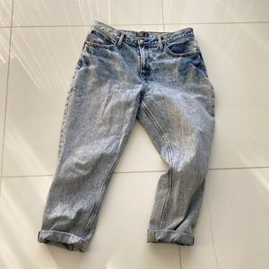 High waisted mom jeans